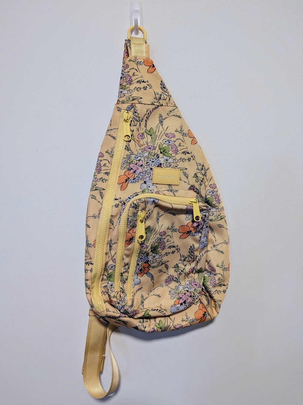 Vera Bradley ReActive Sling Backpack Yellow Floral Crossbody Bag